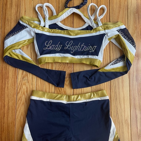 RARE ICE Lady Lightning 2015 Cheer Uniform - Picture 2 of 6